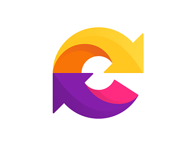 C arrows arrow logo arrows c c logo colorfull logo letter letter c logo logotype mark monogram symbol typography
