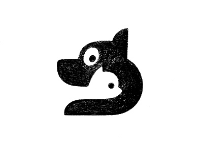 Cat & Dog animal logos cat cat and dog cute dog illustration logo mark negative space sketch symbol