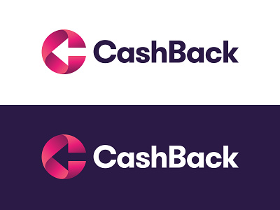 CashBack arrow c c letter letter logo logotype mark monogram negative space symbol typography
