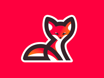 Fox animal cute cute animal cutelogo fox fox logo foxes foxy kakhadzen littlefox logo mark symbol