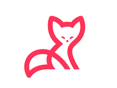Fox cute fox cute logo fox fox logo illustration logo logo mark symbol logodesign logodesigner mark negative space symbol