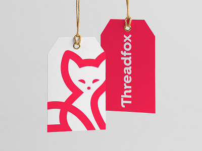 Threadfox / line version branding cute fox fox foxo logo identity design line fox logo logo design mark symbol