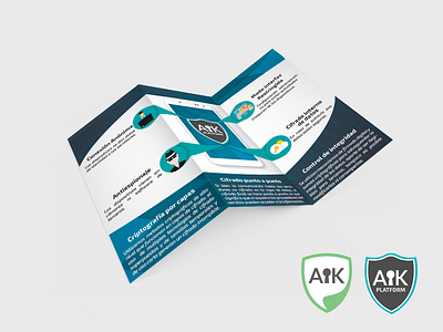 Brochure and Logo - Encrypted chat app branding brochure brochure design chat design encrypted logo messaging app