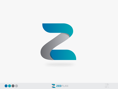 Z Logo - ZedPlan Brand Identity design fluent design gradient illustration illustrator letter logo logo design logotype photoshop software company z