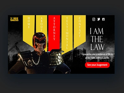 Judge Dredd design graphicdesign ux uxdesign web web design webdesign webdesigns