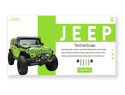 Jeep design graphicdesign ux uxdesign web web design webdesign webdesigns