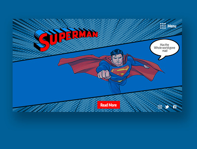 Superman design web website