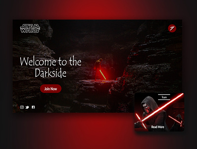 Star Wars design graphicdesign uxdesign web webdesign