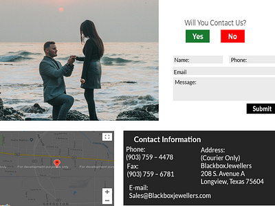 Blackboxjewellers Contact Us design web web design website wedding