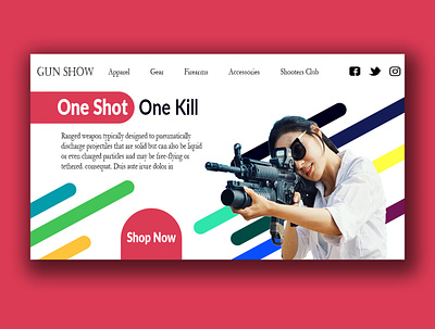 Gun Show design graphicdesign uxdesign web webdesign