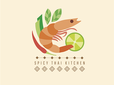 Thai Resturant logo illustration logo