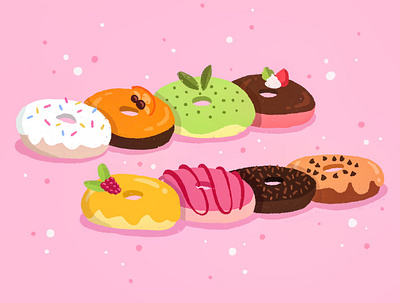 Doughnuts doughnuts food illustration