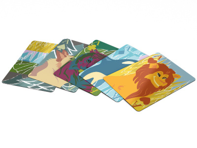 Mary Blair Inspired Playing Cards animals arctic cards design forrest illustration jungle playing product safari