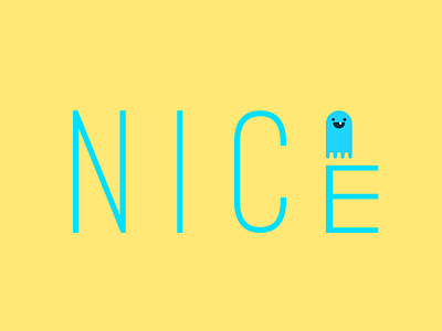 Just a Logo "NICE" colorfull fanct logo nice