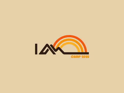 I Am Camp Theme brand and identity branding church branding church logo church media design illustrator logo