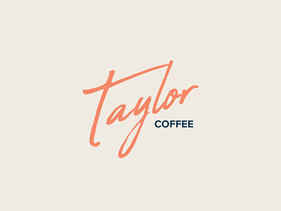 Taylor Coffee brand and identity branding coffee design graphic design illustrator logo logo design typography vector