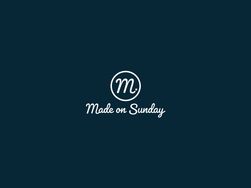Made On Sunday Apparel Logo By Pier 19 Creative Co On Dribbble