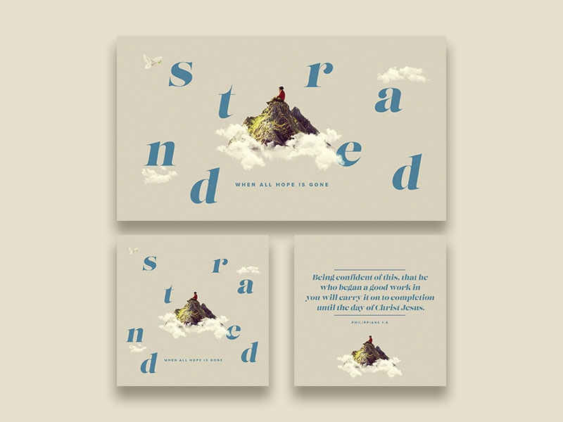 Stranded Sermon Series prochurchmedia crtvchurch design photoshop sermon title graphic design sermon series sermon art church branding church media church graphic branding