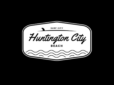 Huntington City Beach Logo Badge