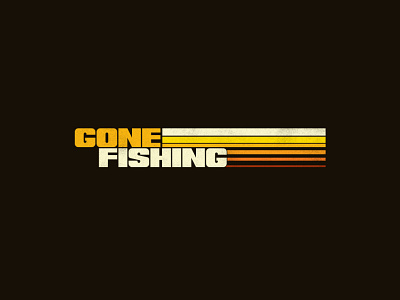 Gone Fishing branding church branding church media graphic design logo logo design retro design retro logo retrowave vintage logo