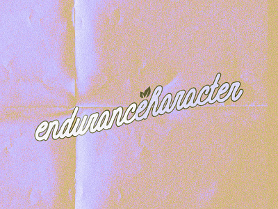 Endurance Produces Character branding design church logo churchmedia illustrator logo design pcmchallenge