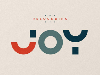Resounding Joy branding christmas church media illustration joy logo design resounding joy smile smile logo