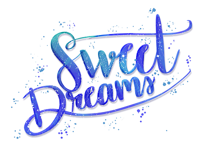 Sweet Dreams apple pencil brush lettering ipad procreate