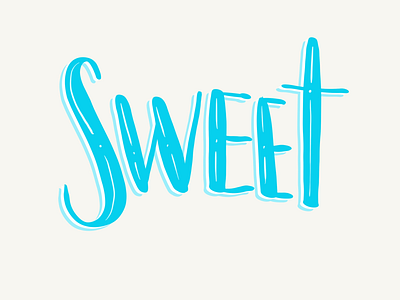 Sweet apple pencil brush lettering hand lettering ipad procreate