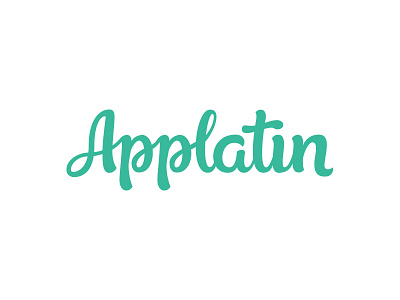 Applatin casual hand hand drawn lettering script