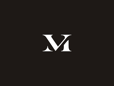 MV combine logo monogram sign smart symbol