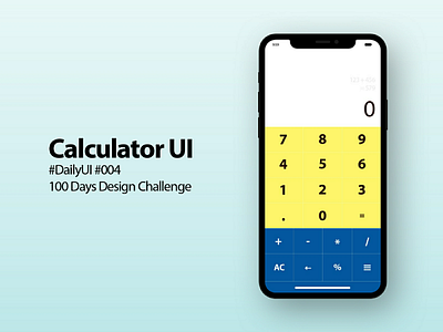 Calculator 004 100 calculator challenge dailyui design