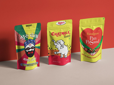 90's Candies of India 90s candies india indian package redesign