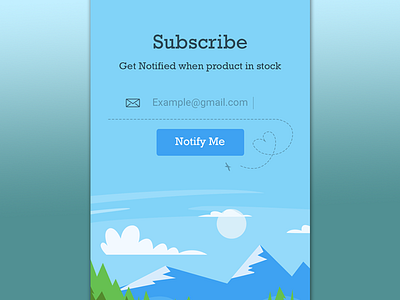 Subscribe Page Daily Ui Challenge graphic design illustration ui ux vector visual design