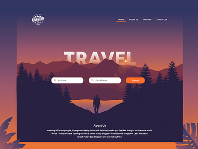 Traveling landing page