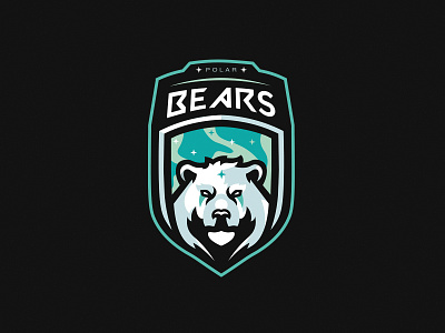 polar bear mascot logo branding design illustration logo mascot vector