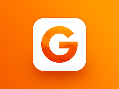 Golem Icon app design g golem icon logo low poly