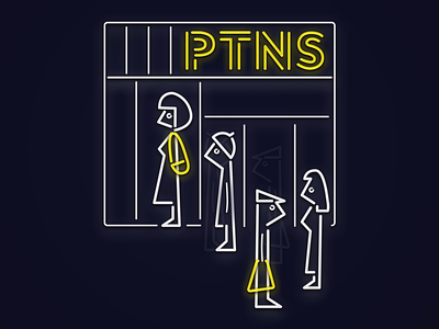 PTNS Neon 80s animation neon pantuniestał principle