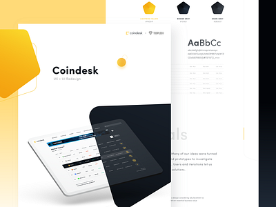 CoinDesk – Behance Case Study behance case study crypto cryptocurrency design interface ux uxui website