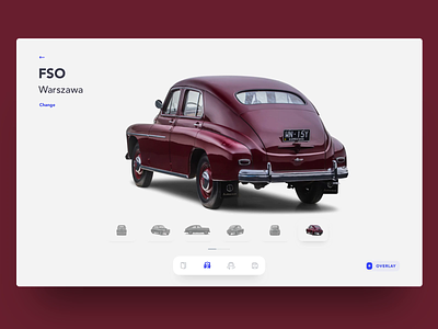 Car Comparison animation app application car clean clean ui concept design interaction interface oldtimer web webdesign