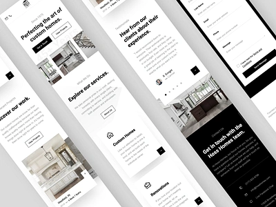 HH - Mobile Live clean home homebuilder houses minimal minimalistic mobile design mobile layout mobile ui real estate real estate branding realestate web design web designer website website design websites white space yonke