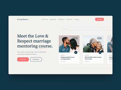 Marriage Assessment ❤️ Hero Exploration assessment clean couples hero hero banner hero image hero section marriage married web design website website design