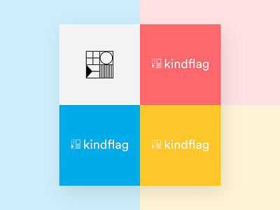 Logo and color exploration for kindflag