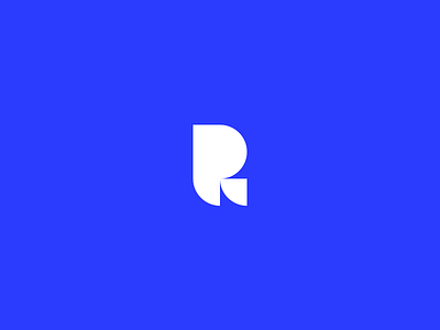 R Letter identity letter logo mark oval r rectangle shape shapes symbol type typography