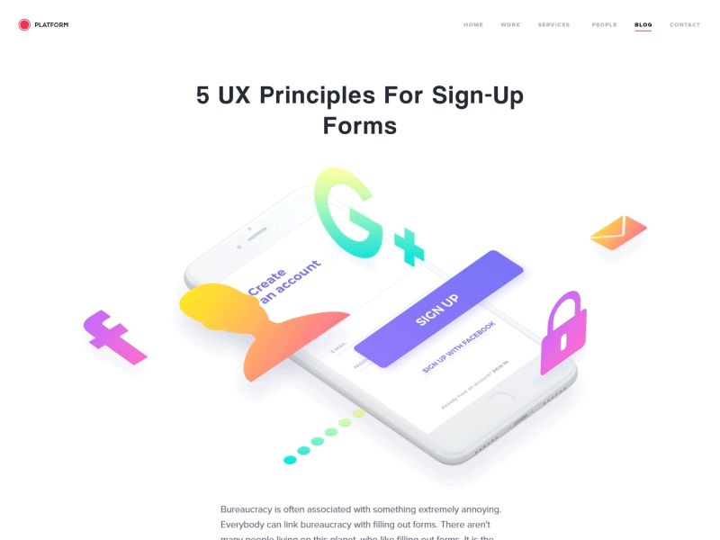 5 UX Principles For Sign-Up Forms