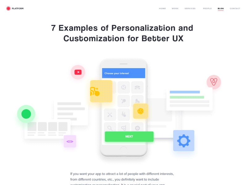 7 Examples Of Personalization And Customization For Better UX ae after app blog customization examples gif ideas personalization ui ux