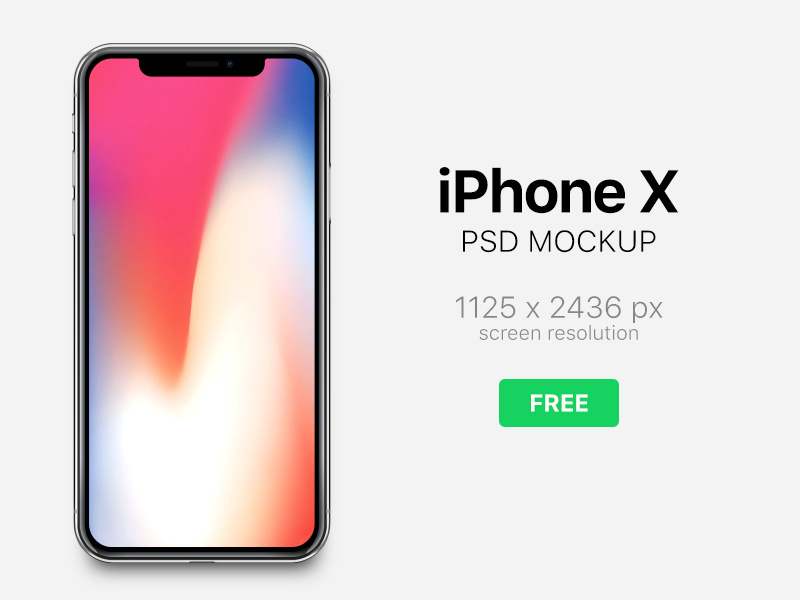 iPhone X Mockup Free Download by Adrian Reznicek on Dribbble