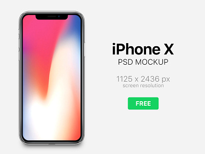 Download iPhone X Mockup Free Download by Adrian Reznicek on Dribbble