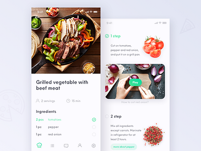 Recipe app - prepare food