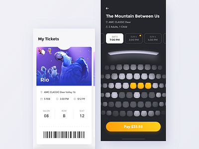 Cinema app - Choose seats