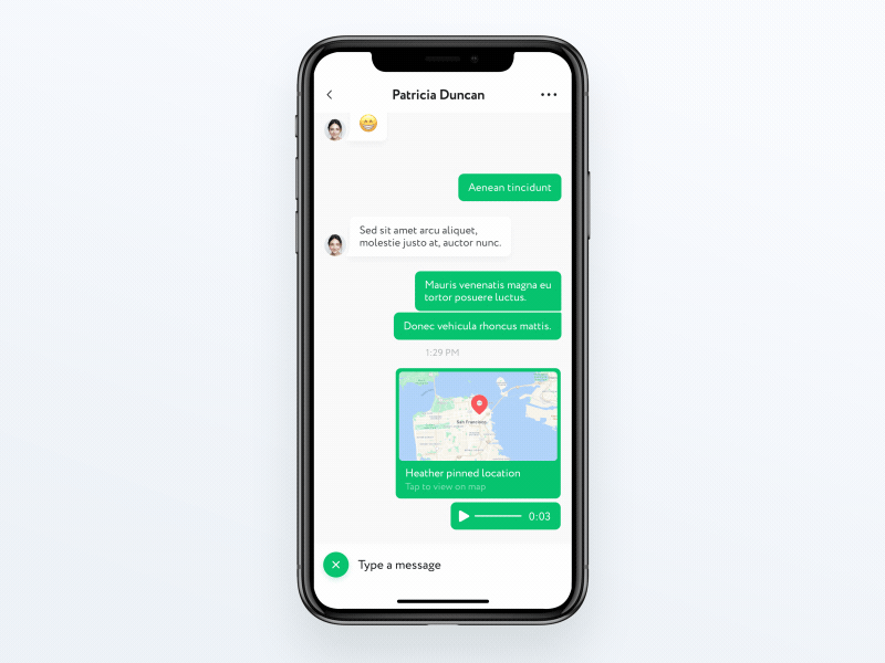 Wechat redesign chat ae animation app chat chat app concept design gif mobile redesign ui ux
